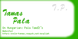 tamas pala business card